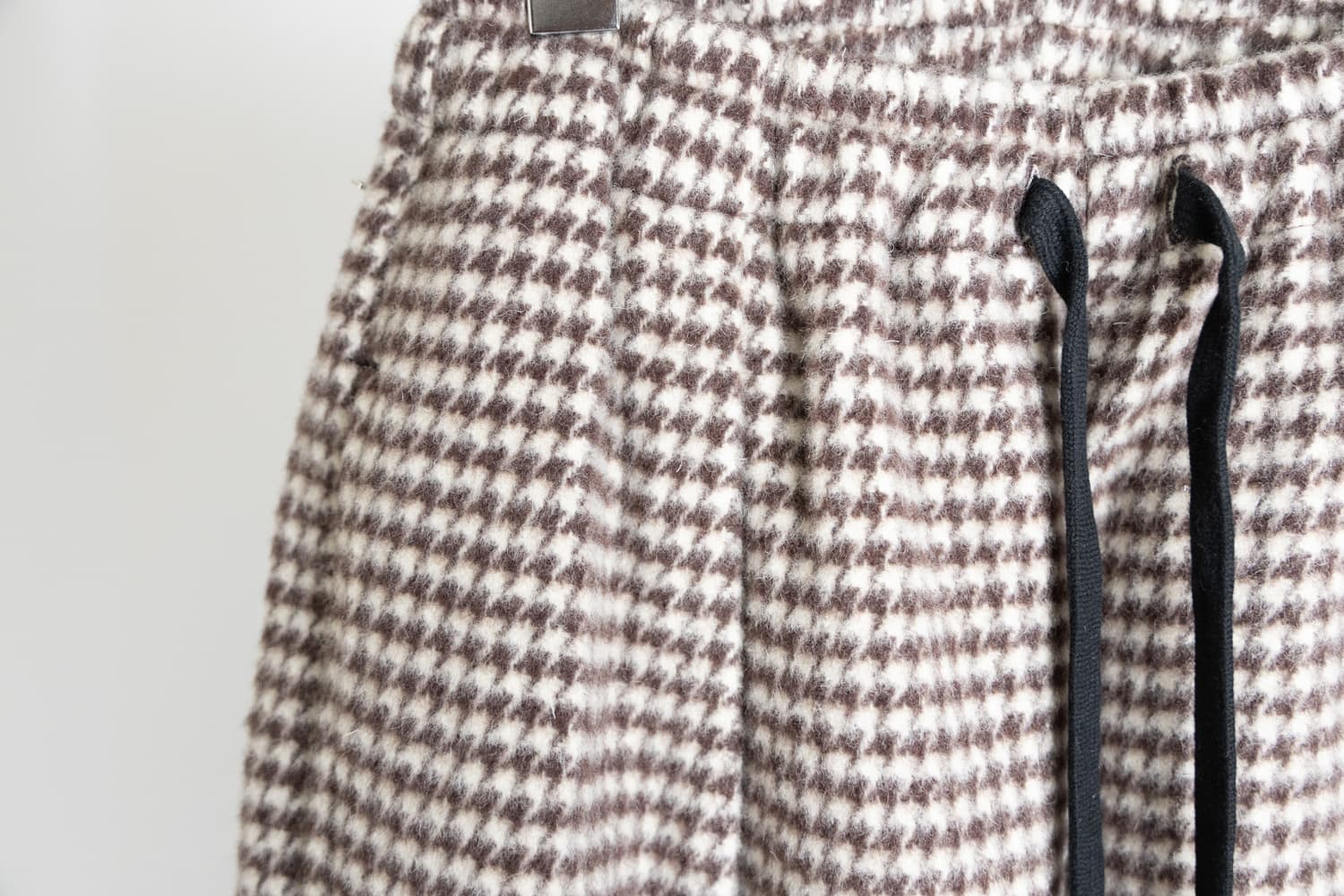 "River" Wool Check Pants